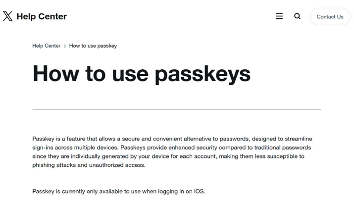 竟陵街道苹果维修店铺分享iOS用户如何通过通行密钥(Passkey)登录 