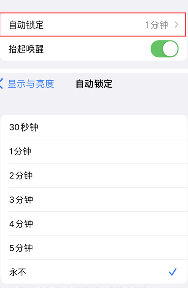 竟陵街道苹果换屏维修分享无法调整iPhone自动锁屏的时间怎么办